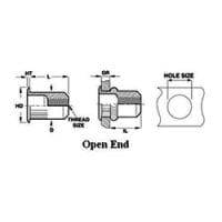 Sherex CAK3 Series – #CAK3-470-2.0 – Rivet Nut – Aluminum
