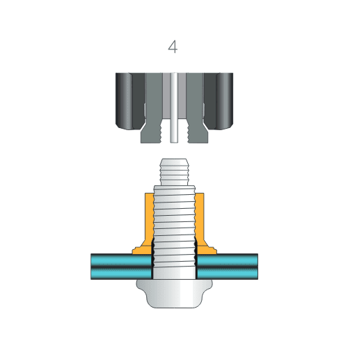 Bobtail Huck Bolt - Tool Ejects Fastener Bobtail Huck Bolt - Tool Ejects Fastener