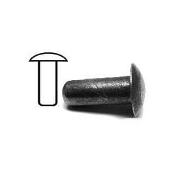 AN 456 A 8-10 Aluminum Modified Brazier Head Solid Rivet (Soft), 1/4″ x 5/8″