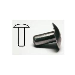 AN 455 ADM 6-9, Soft 6053-T61 Aluminum Brazier Head Solid Rivet, 3/16″ x 9/16″