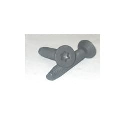 1/4-20″ x 1 1/2″ Torx Flat Head Type T Floor Screw, Zinc Plated