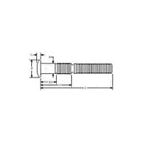 C50L30-BR20-16GA Truss Head Huck Bolt, 5/8″ Dia.