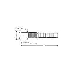 C50L30-BR20-4GA Truss Head Huck Bolt, 5/8″ Dia.