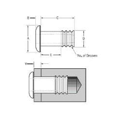 01103-00508 Grovit Rivet Dome Head, Aluminum, 5/32″ Dia.