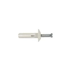 Nylon Mushroom Head Drive Rivet Tap-it w/Metal Pin, 1/4″ x 1″
