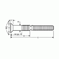 C6L90-U6-6C6L90 Flush Head Huck Bolt3/16″ Dia.