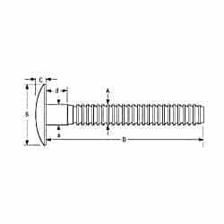 MGP30-R8-24G Magnagrip Broad Truss Head1/4″ Dia.