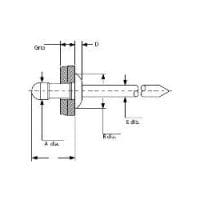 1610-3722 Aluminum/Steel Brazier Head Multigrip Rivet, 3/16″ Dia.