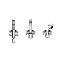 CCPV-08-06 Stainless Protruding Head Monobolt Rivet, 1/4″ Dia.