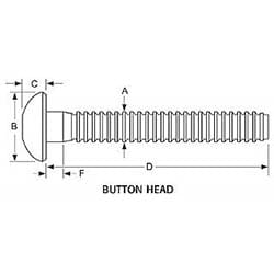 MGPB-E6-10 Button Head Magna-Grip, 3/16″ Dia.