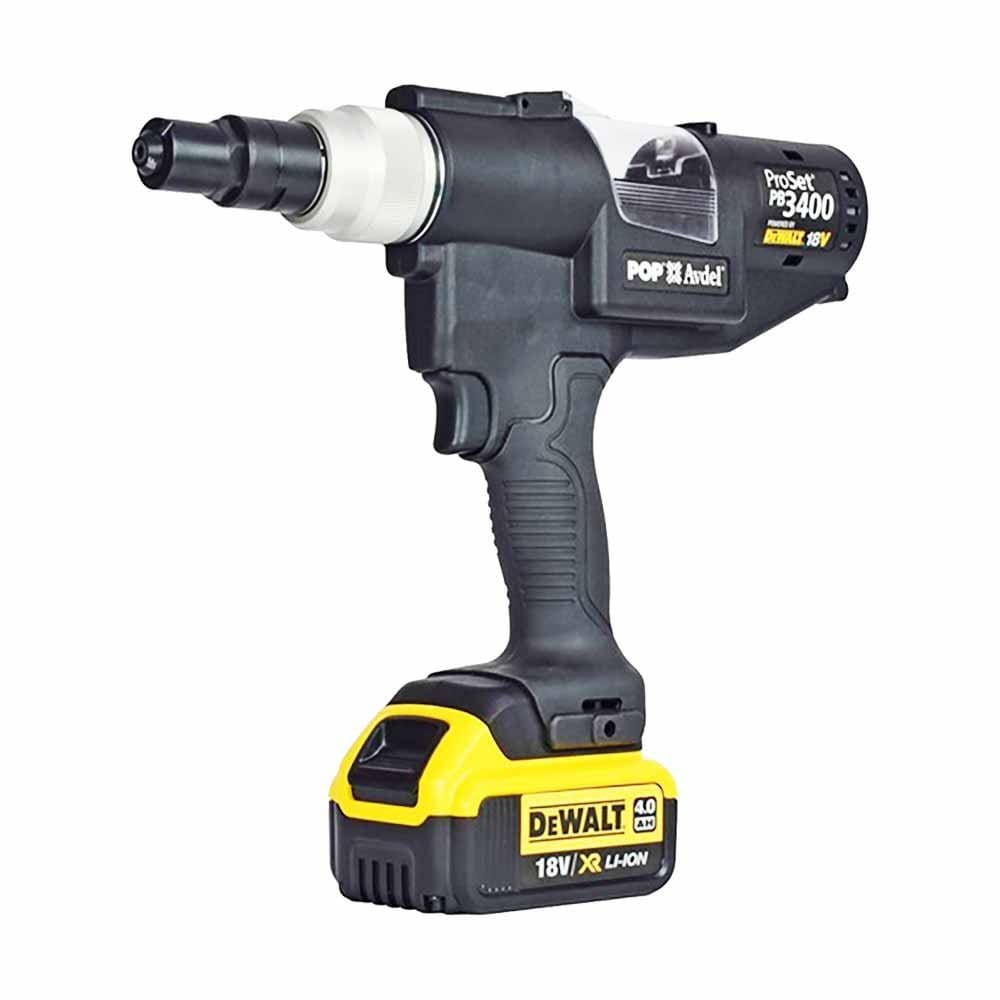 POP Proset PB3400 Battery Powered Rivet Gun – Cordless Tool