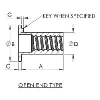 Sherex #SXS50-250CY NAS 1329 Flat Head Blind Rivet Nut