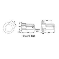 Sherex Rivet CAH2 SERIES – #CAH2-580-3.3 – Thread Size: #M5x0.8 ISO