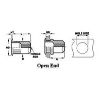 Sherex CAK Series – #CAK2-470-2.0 – Rivet Nut – Steel