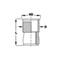 Sherex CFW2/CAW2 Series – #CFW2/CAW2-610 – Rivet Nut – Steel