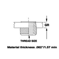 Sherex CFW2/CAW2 Series – #CFW2/CAW2-610 – Rivet Nut – Steel