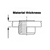 Sherex CFT/CAT Series – #CFT2/CAT2-610 – Rivet Nut – Steel