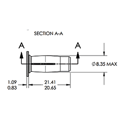 Sherex CPB Series – #CPB2-580-4.45 – Rivet Nut – Steel