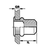 Sherex CAO2 Series – #CAO2-0632-080 – Rivet Nut – Steel